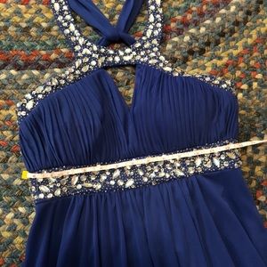 Cache royal blue floor length gown (new with tags)